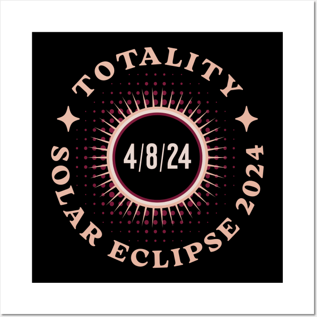 Totality Total Solar Eclipse USA April 2024 Wall Art by TGKelly